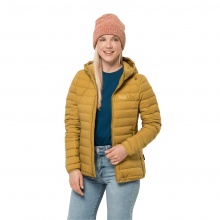 Jack Wolfskin Winter-Daunenjacke Glowing Mountain Jacket (winddicht, warm, PFC-frei) gelb Damen